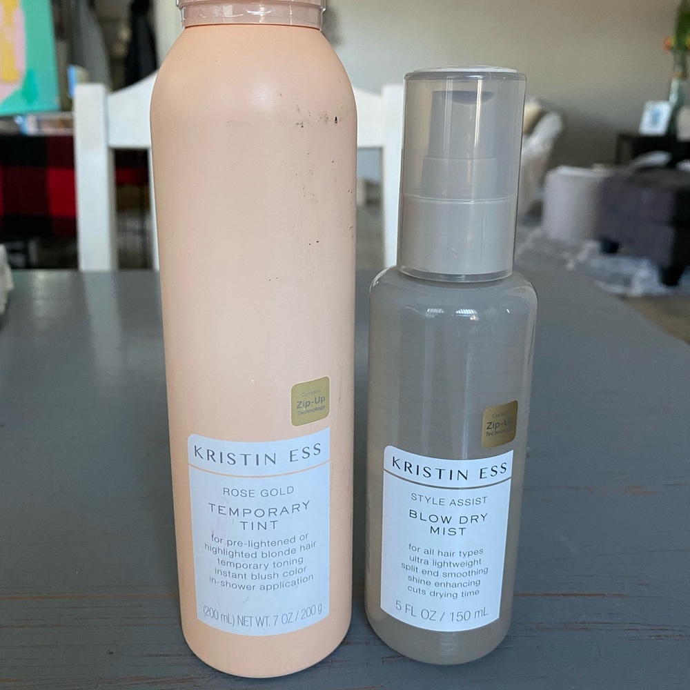 Kristin Ess Rose Gold Temporary Hair Tint & Blow Dry Mist